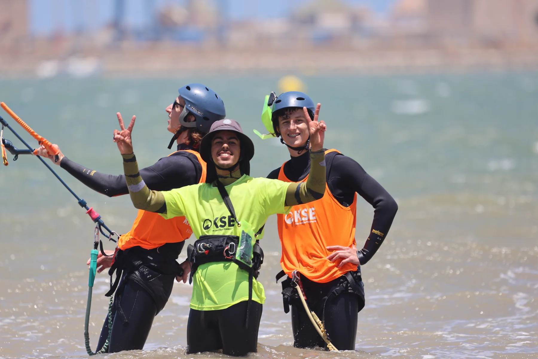 Équipe Seagull Club Essaouira en échange avec des riders