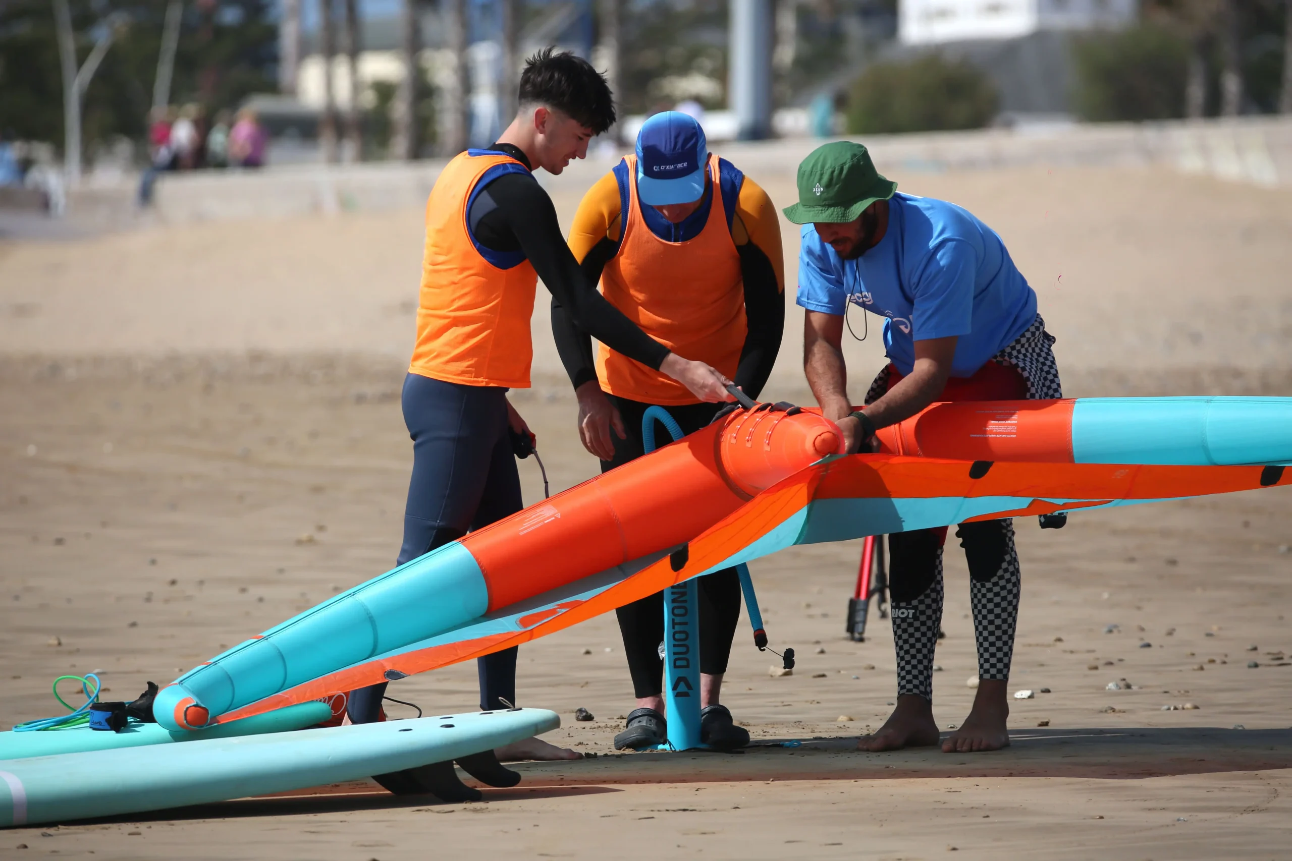 Matériel de location wingfoil préparé pour Essaouira